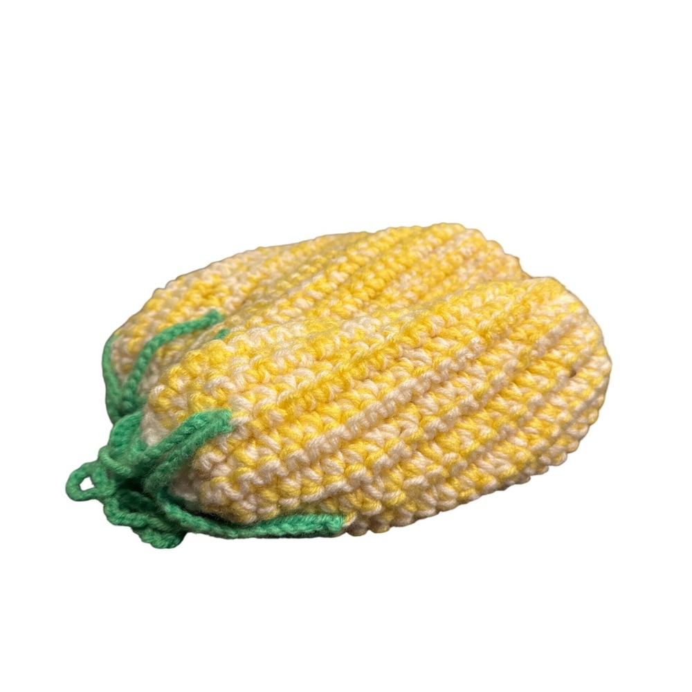 Handmade Crochet Corn on the Cob Set of 3 Corn Holders